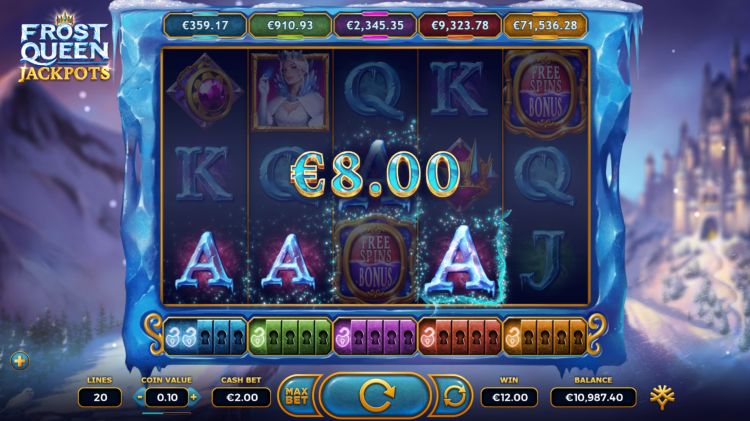 Frost Queen Jackpots slot yggdrasil