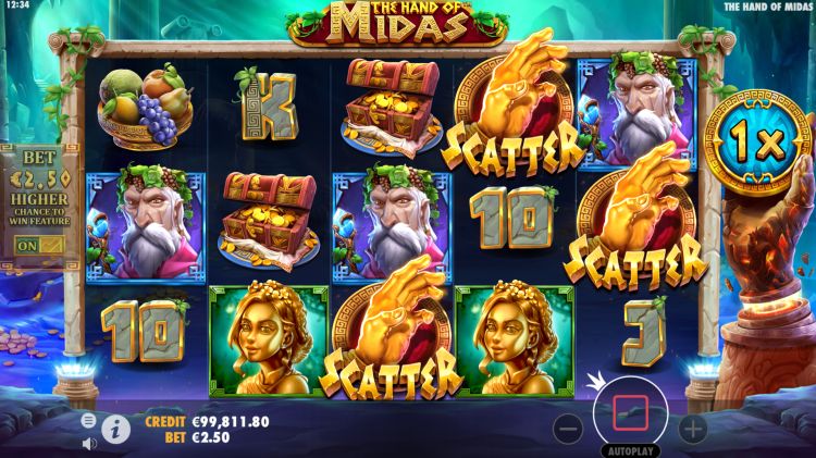 hand of midas slot review free spins trigger