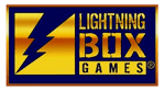 Het logo van de casino spel provider lightning box