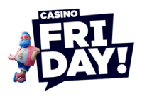 Het logo van het online casino CasinoFriday