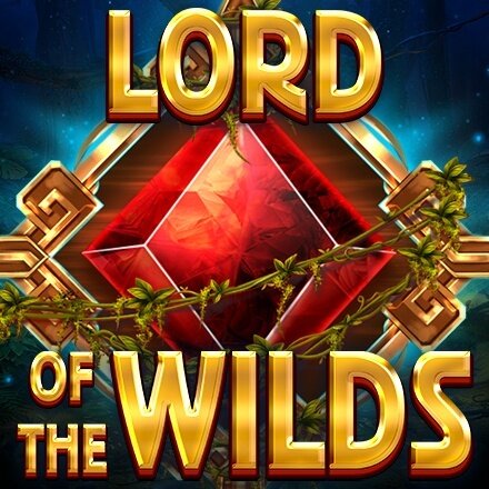 logo van de lord of the wilds slot red tiger