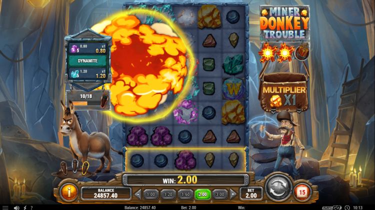 Miner Donkey Trouble review play n go dynamite