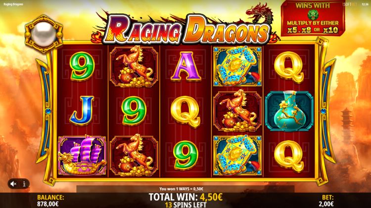 Raging dragons slot review free spins