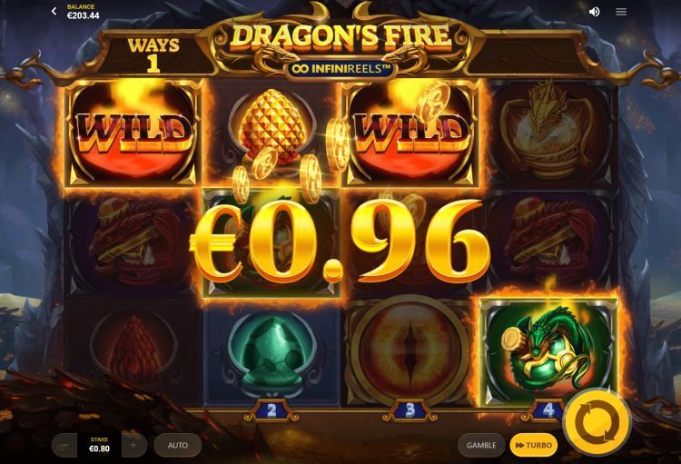 Dragon's Fire Infinireels slot review Red Tiger