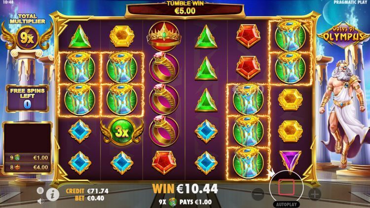 gates of olympus slot free spins win