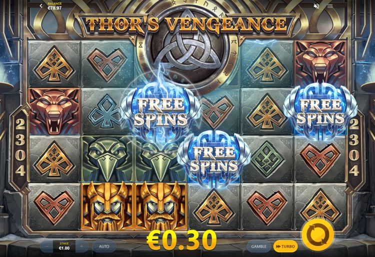 Thor's Vengeance slot review bonus trigger