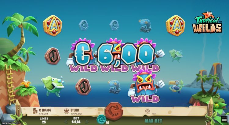 Tropical Wilds slot review wilds win