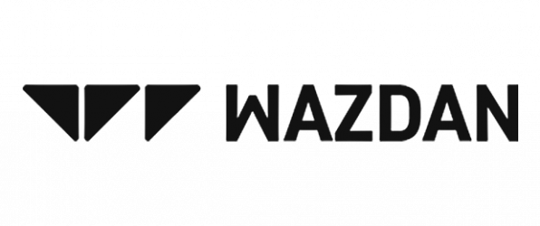 Het logo van casino spel provider Wazdan