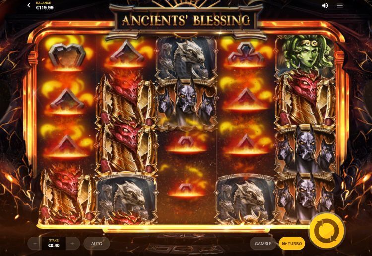Ancient's blessing slot red tiger feature