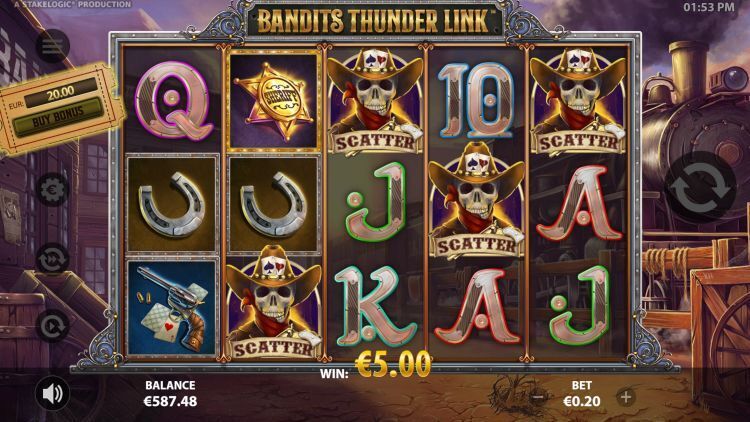 Bandits thunder link stakelogic bonus trigger 2