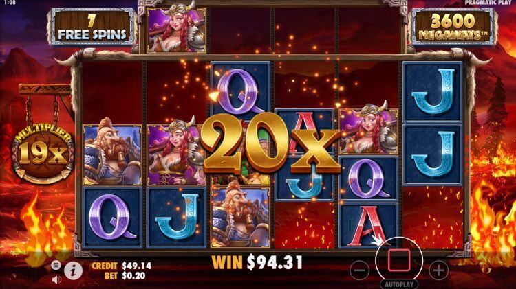 Power of thor megaways slot free spins win