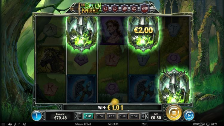 The Green Knight slot review bonus trigger