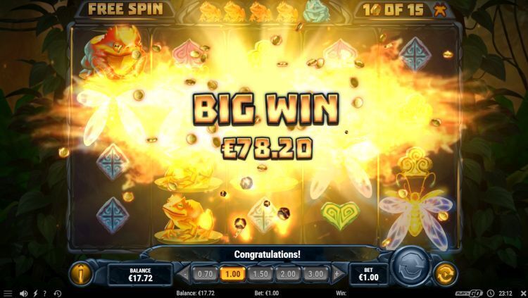 Fire Toad slot review free spins win