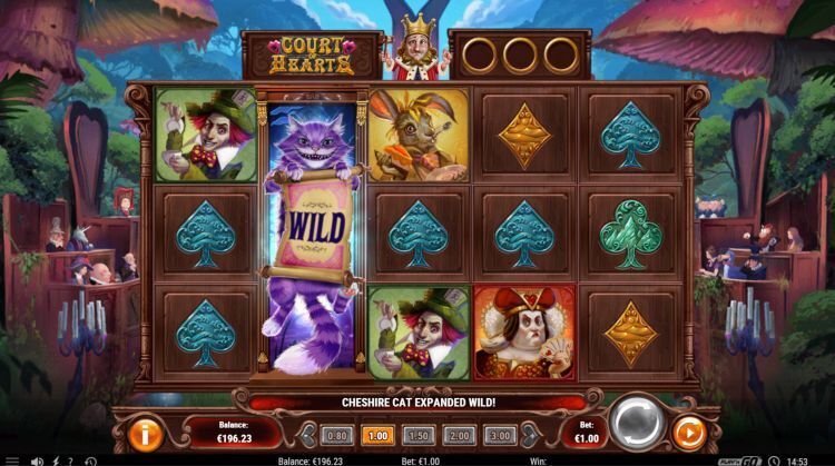 Rabbit Hole Riches Court of hearts slot win