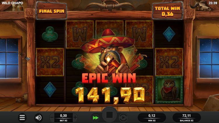 Wild Chapo slot review relax gaming epic win