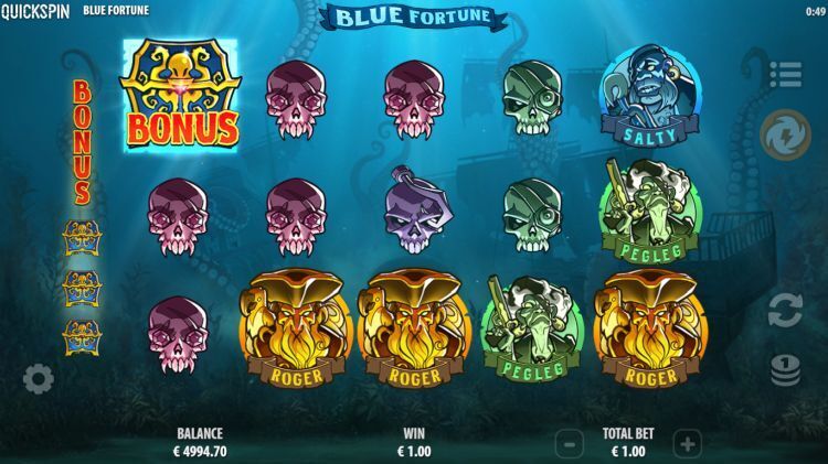 Blue Fortune slot review bonus trigger