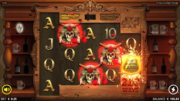 El Paso Gunfight xnudge slot review bonus