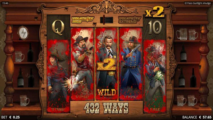 El Paso Gunfight xnudge slot review feature win