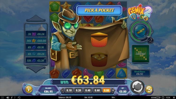 Gemix 2 slot review Play'n GO bonus prize