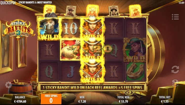 Sticky Bandits 3 review Quickspin free spins win