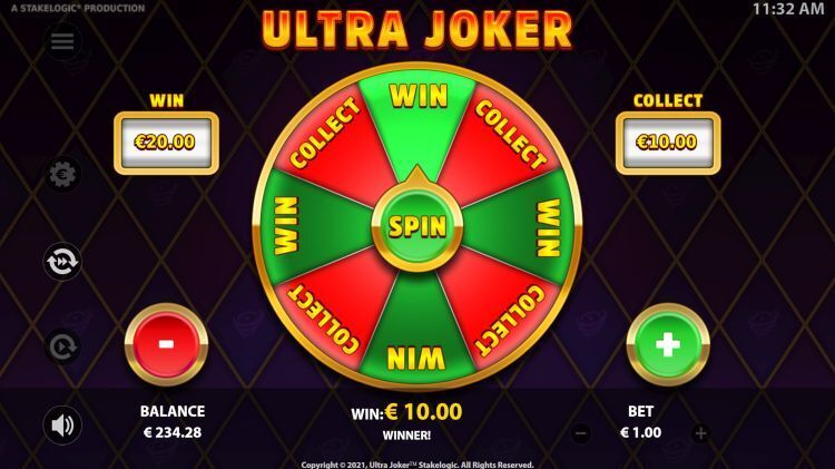 Ultra Joker stakelogic gamble