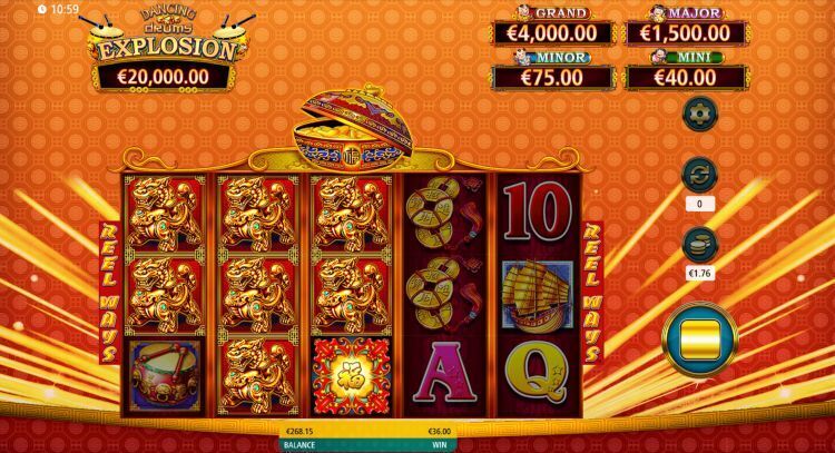 Dancing drums explosion slot review