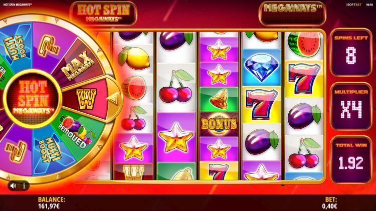 Hot Spin Megaways slot feature