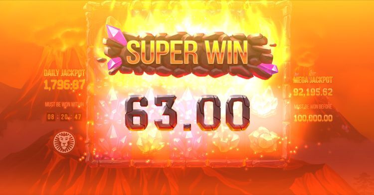 Mount Magmas slot review Push Gaming super big win