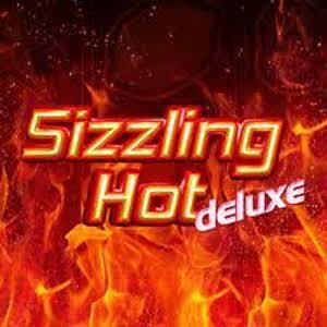 Het logo van de slot Sizzling Hot™ deluxe