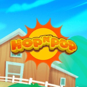 Logo van het spel Hop’N’Pop van Hacksaw Gaming