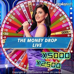 Logo van het live casino spel Money Drop Live van Playtech
