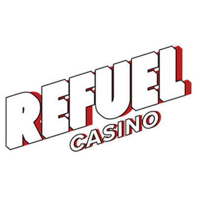Het logo van online casino Refuel casino