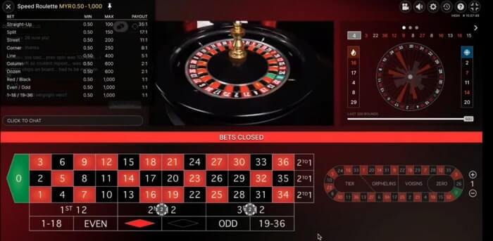 Speed Roulette Live Casino