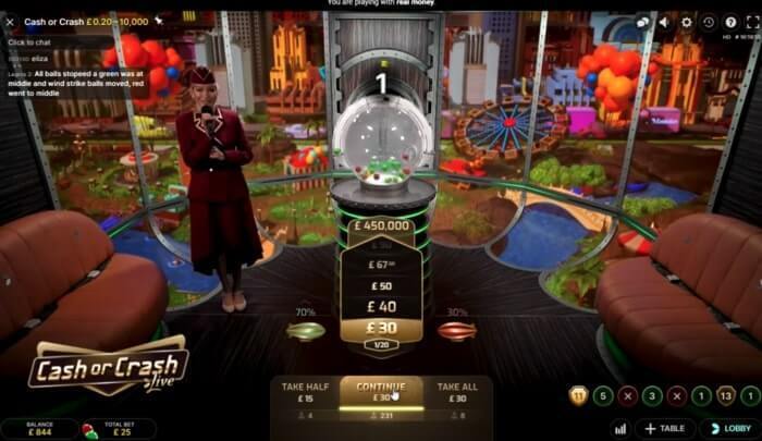 Cash or Crash Live Casino spel review