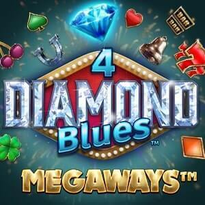 4 Diamond Blues Megaways Slot Logo