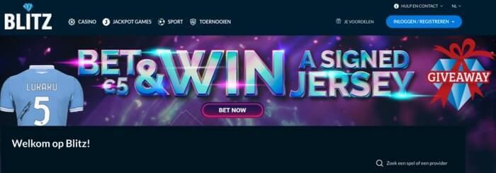 Blitz Casino Homepage