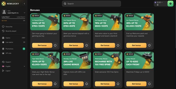 newlucky casino gratis spins bonussen