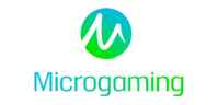 Het logo van software provider Microgaming