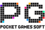 Het logo van Pocket Games(PG Soft)