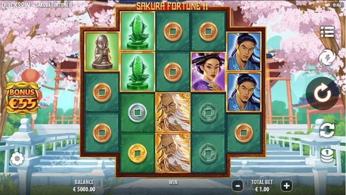 screenshot van sakura fortune II gokkast