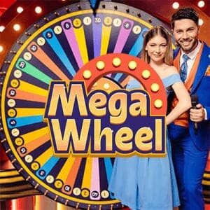 mega wheel live game logo