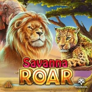 slot logo savanna roar