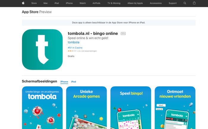 Tombola bingo app