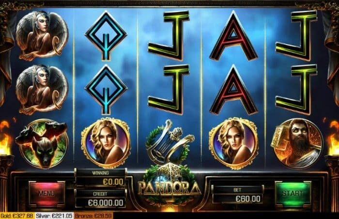 screenshot van de Pandora slot gemaakt door Apollo Games