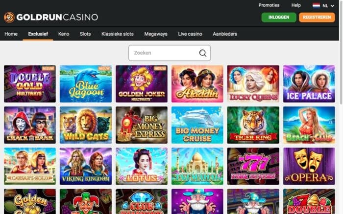 Goldrun Casino Exclusieve spellen