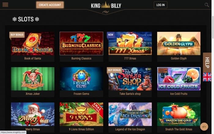 online slots bij King Billy Casino