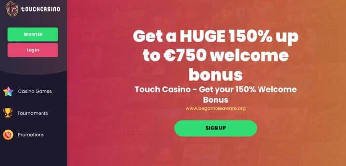 Touch Casino Homepage