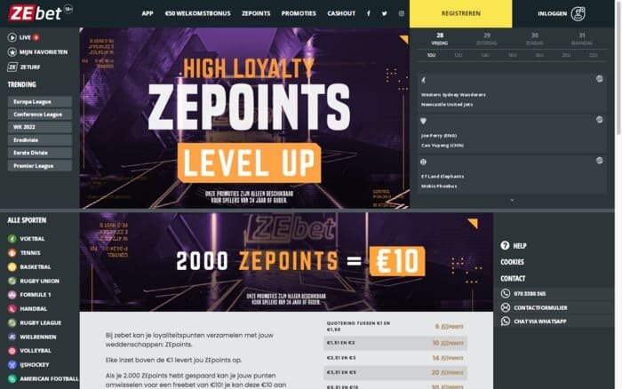 ZEbet Nederland - ZEpoints programma