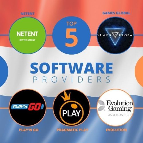 top 5 software providers in de Nederlandse online casino's