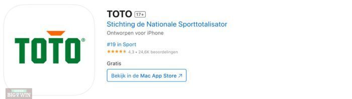 Toto app sport wedden